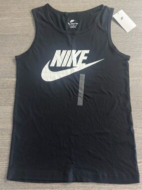 Nike Men's Sportswear Icon Futura Tank Top Size XS black white